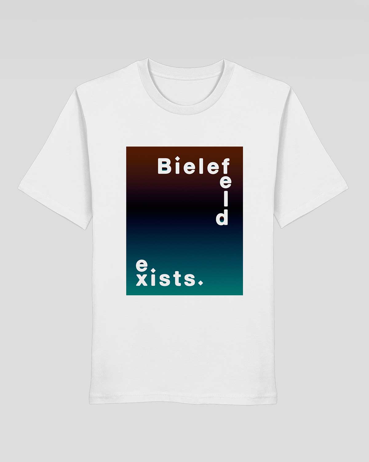 Bielefeld exists. Retro Shirt - Organic Shirt (FrontPrint)