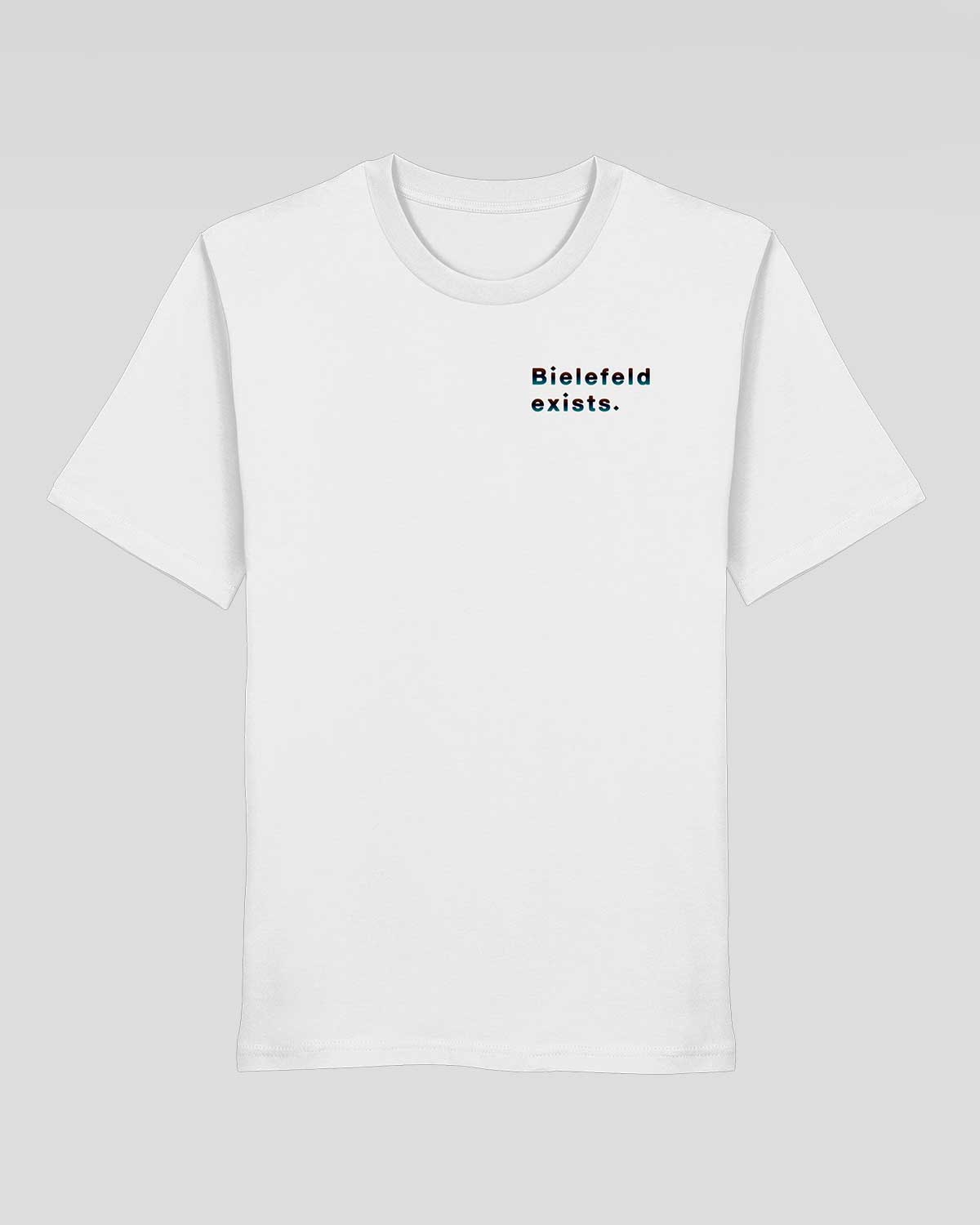 Bielefeld exists: Retro Square Shirt - Organic Shirt (BackPrint)