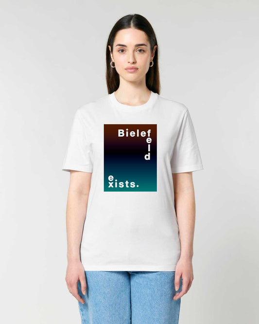 Bielefeld exists. Retro Shirt - Organic Shirt (FrontPrint)